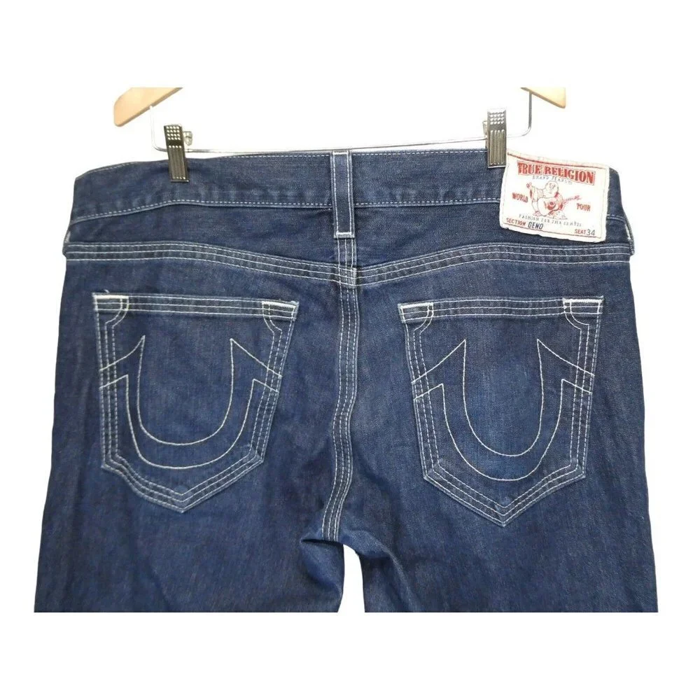 Vintage True Religion Jeans Mens 38‎ Geno Button Fly Waist 41